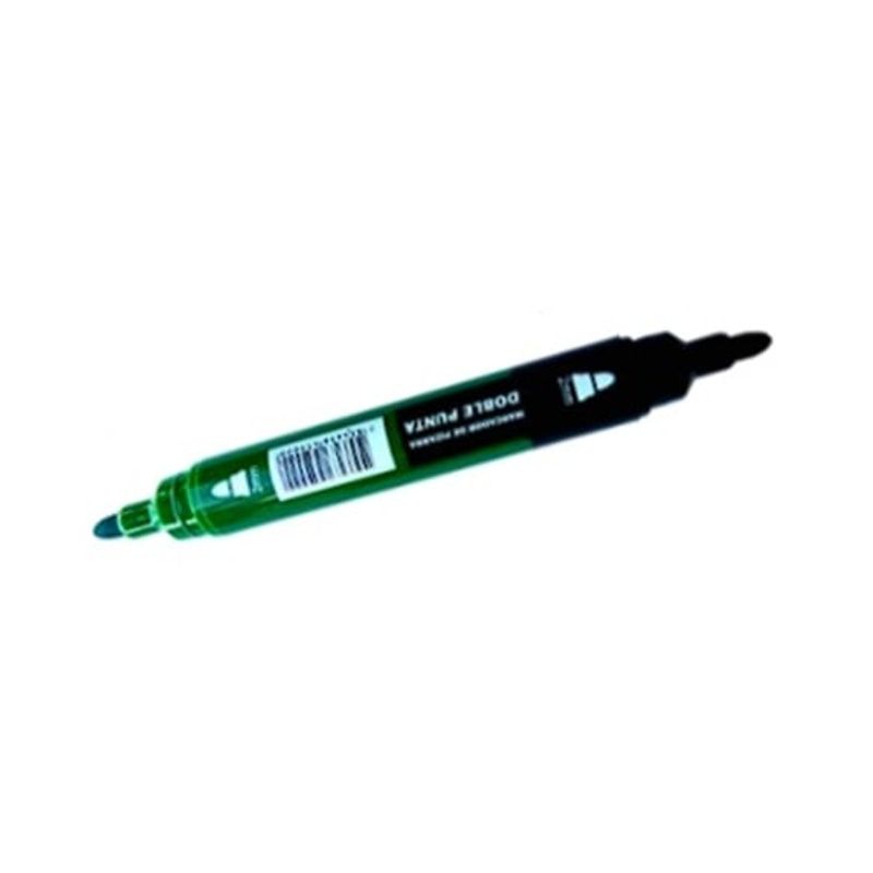 SELLOFFICE - Marcador de pizarra doble punta Negro y Verde