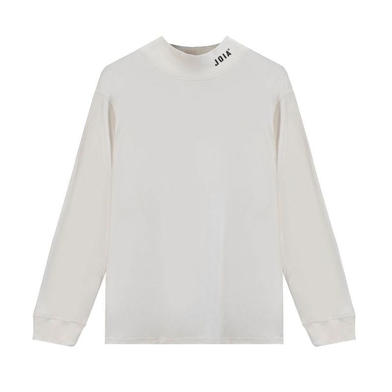 JOIA - Polera Cuello Alto Básico Crudo Unisex JOIA