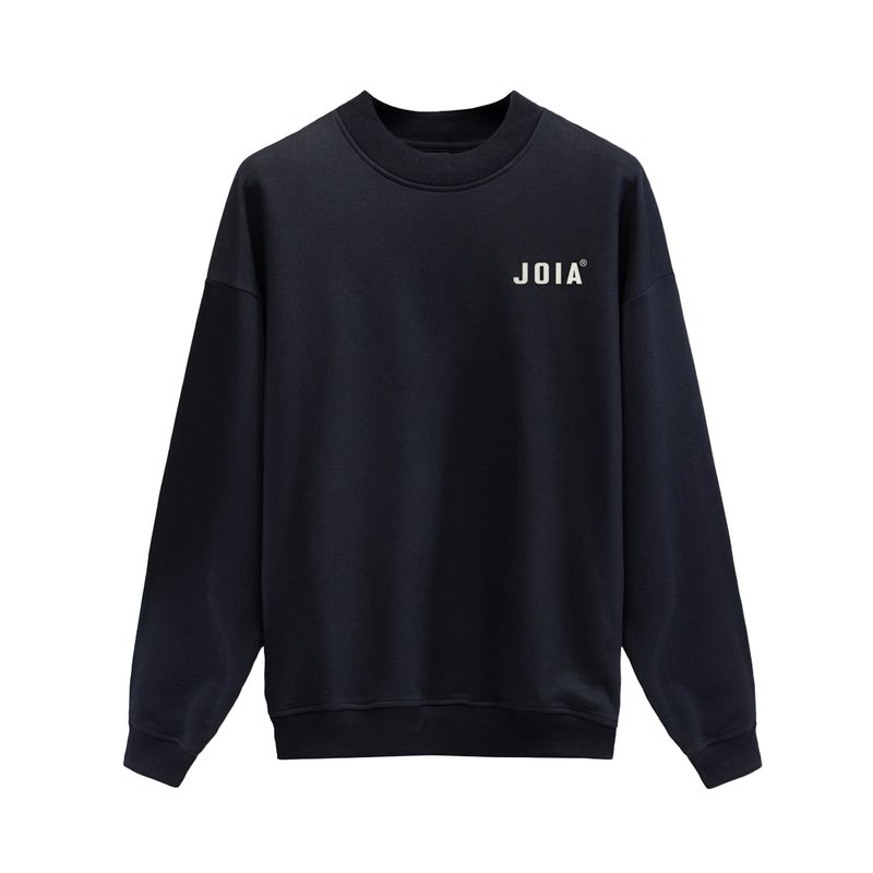 JOIA - Polerón Cuello Basico Logo CH Negro Unisex JOIA