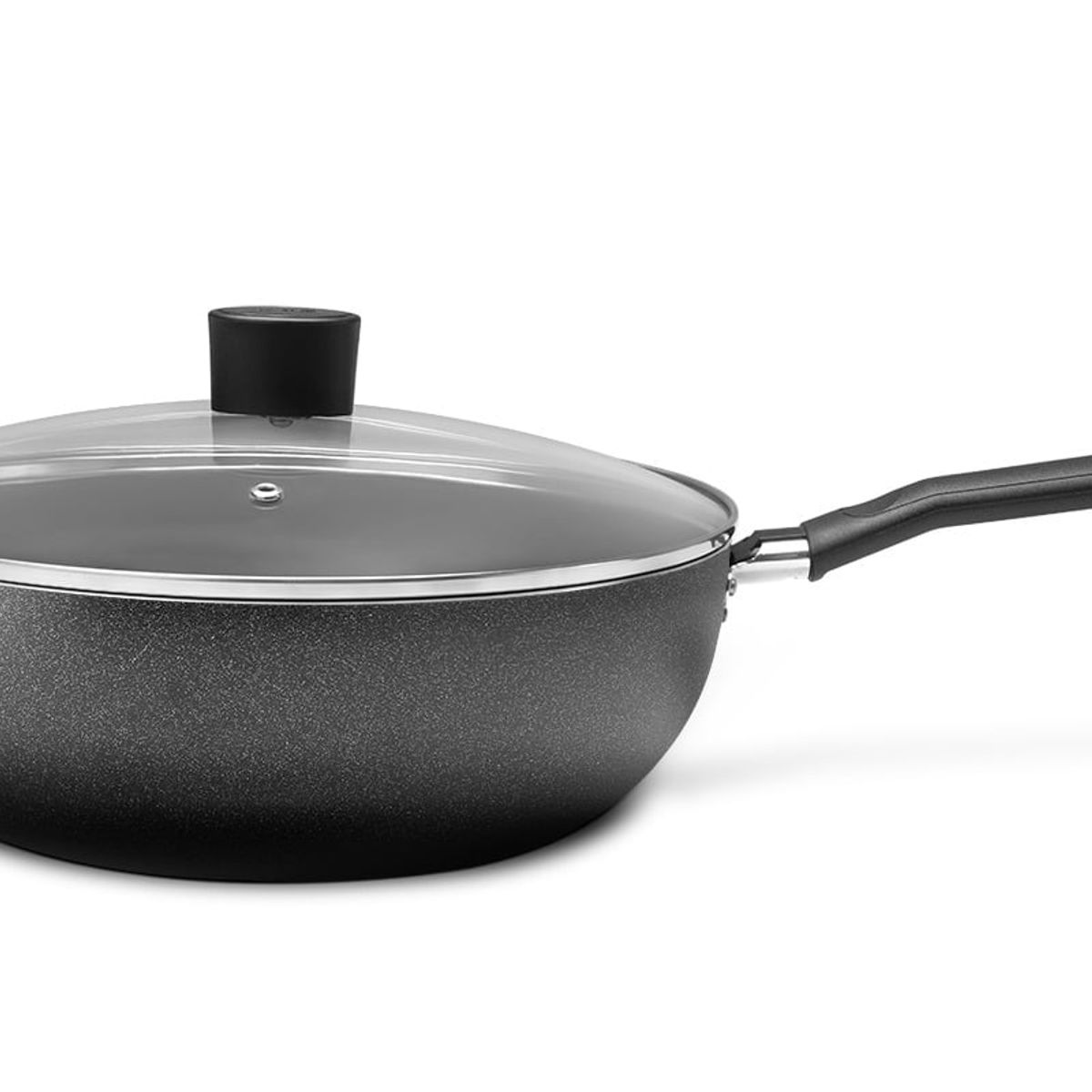 BRINOX - Wok Con Tapa 28cm 4.1L Brinox Ebony Negro