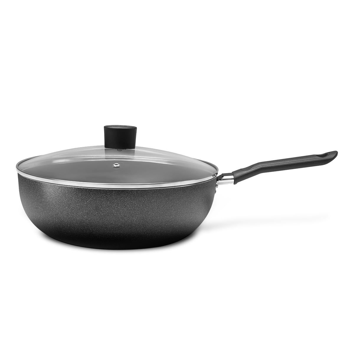 BRINOX - Wok Con Tapa 28cm 4.1L Brinox Ebony Negro