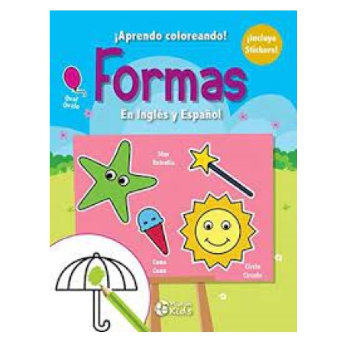 PLUTON - ¡Aprendo coloreando Formas En inglés y español