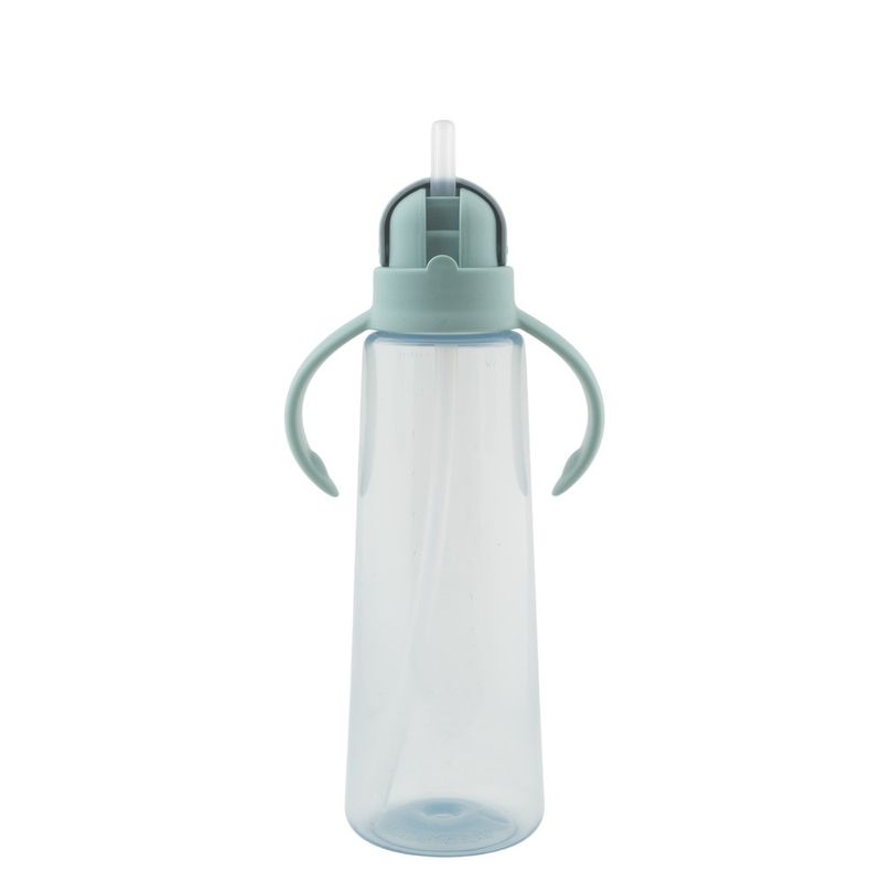 BEST HOUSE - Vaso Con Bombilla Y Asas 360 ml Best House - Azul Claro