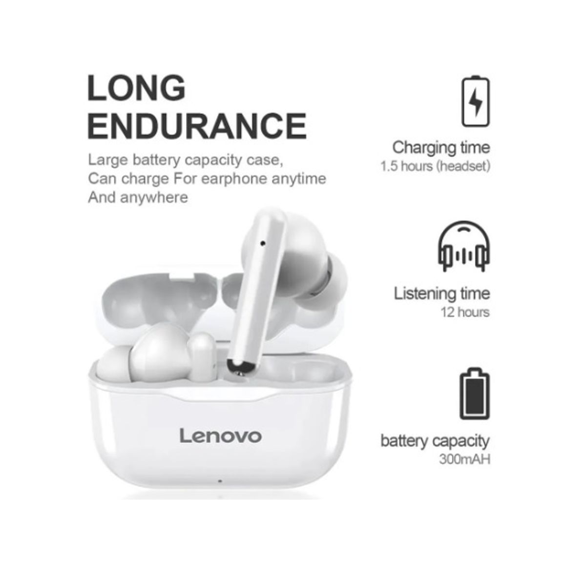 LENOVO - Audífonos inalámbricos Lenovo Thinkplus