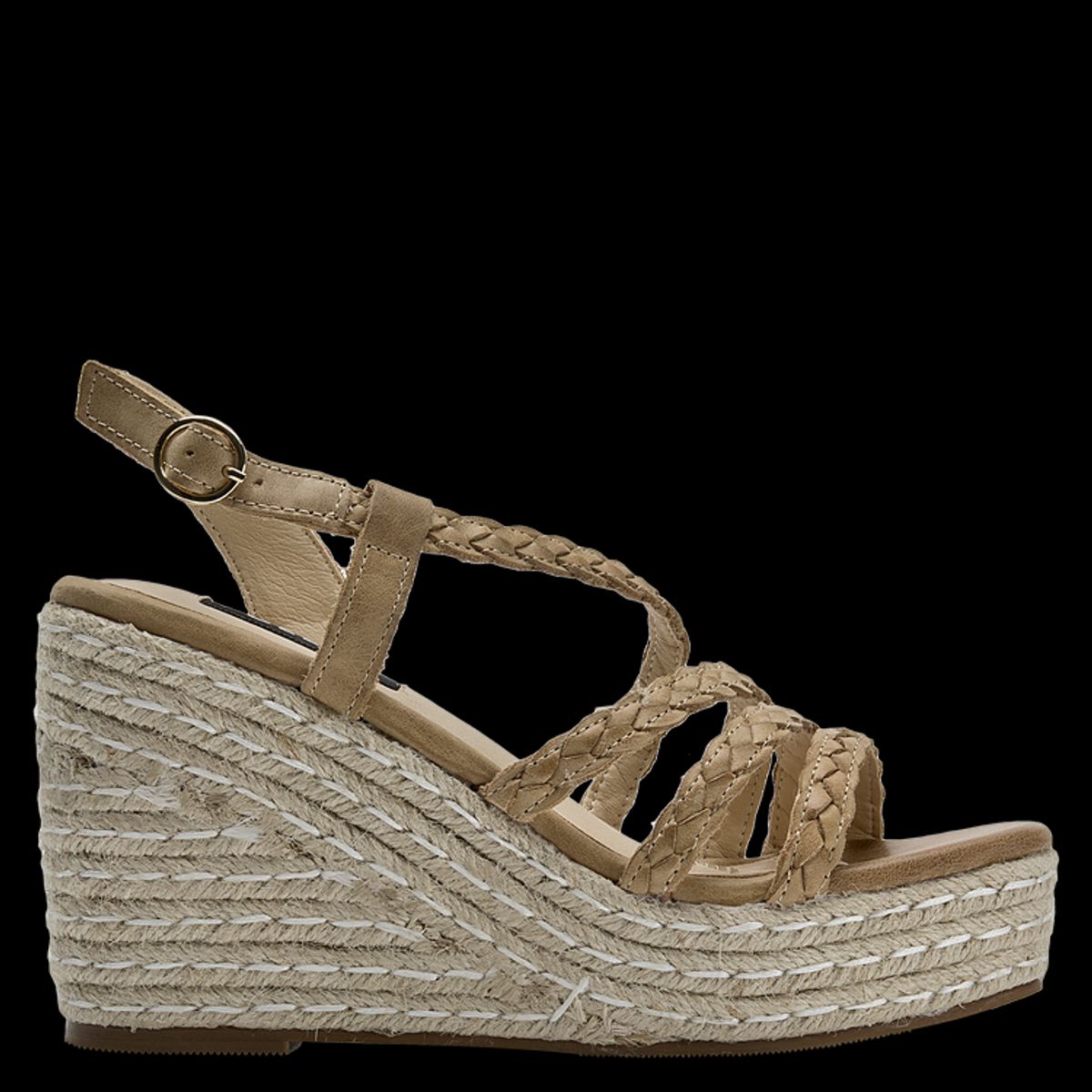 POLLINI - Sandalia Casual Mujer Beige Pollini