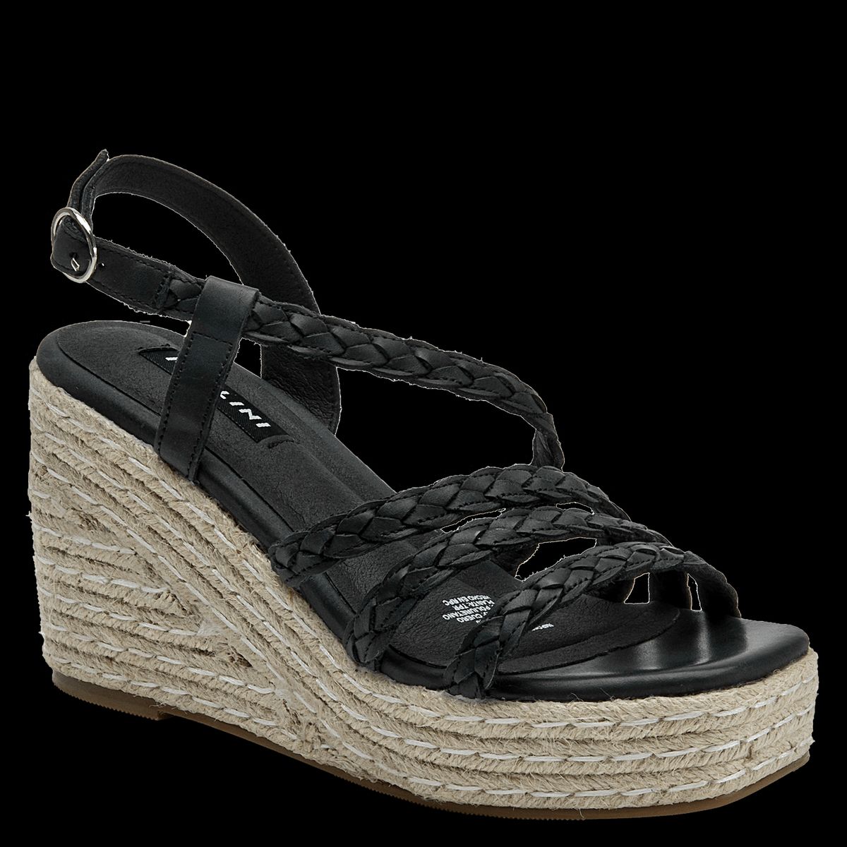 POLLINI - Sandalia Casual Mujer Negro Pollini