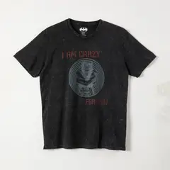 DC COMICS - Polera Manga Corta Hombre I am crazy Acero