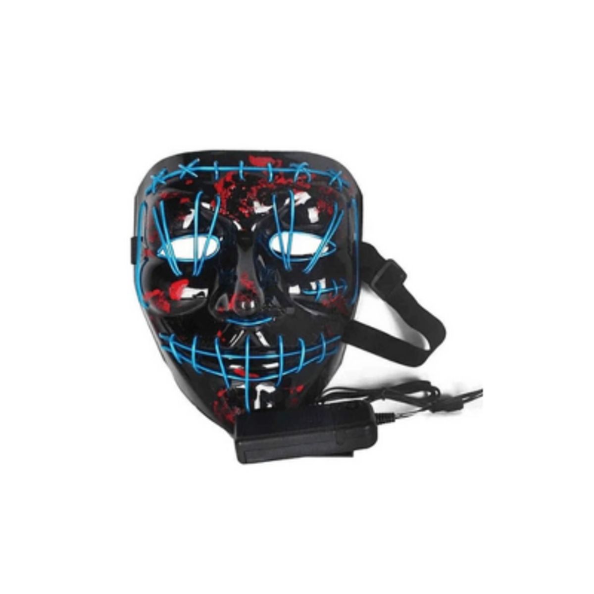 GENERICO - Resplandor Máscara Led La Purga Halloween Colores Rave