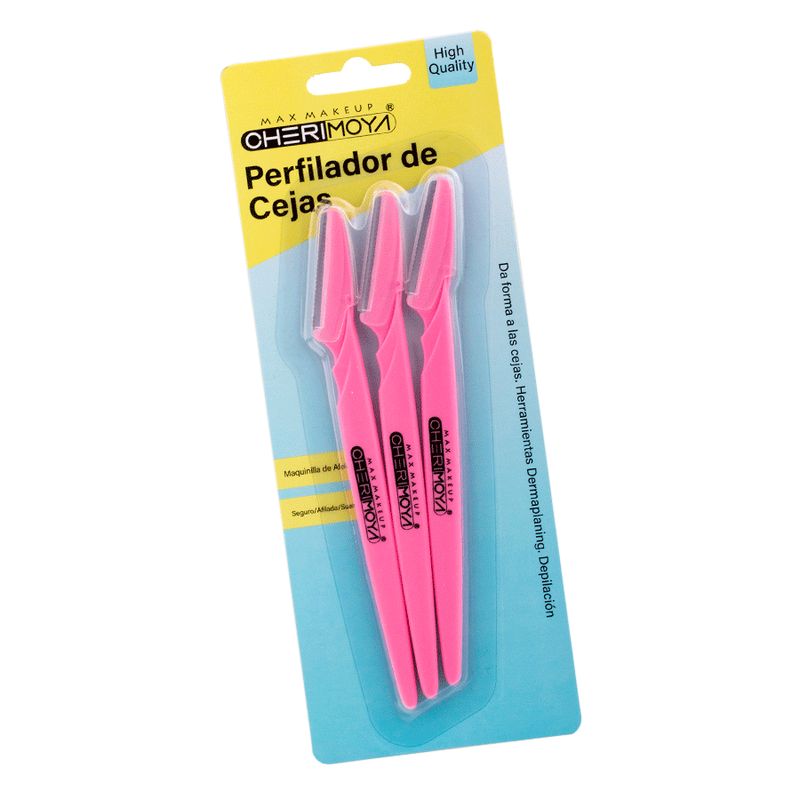 CHERIMOYA - Set de 3 perfiladoras o navajas para cejas