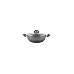 BRINOX - Wok con Tapa y Manijas 28cm 41L Maple Gris