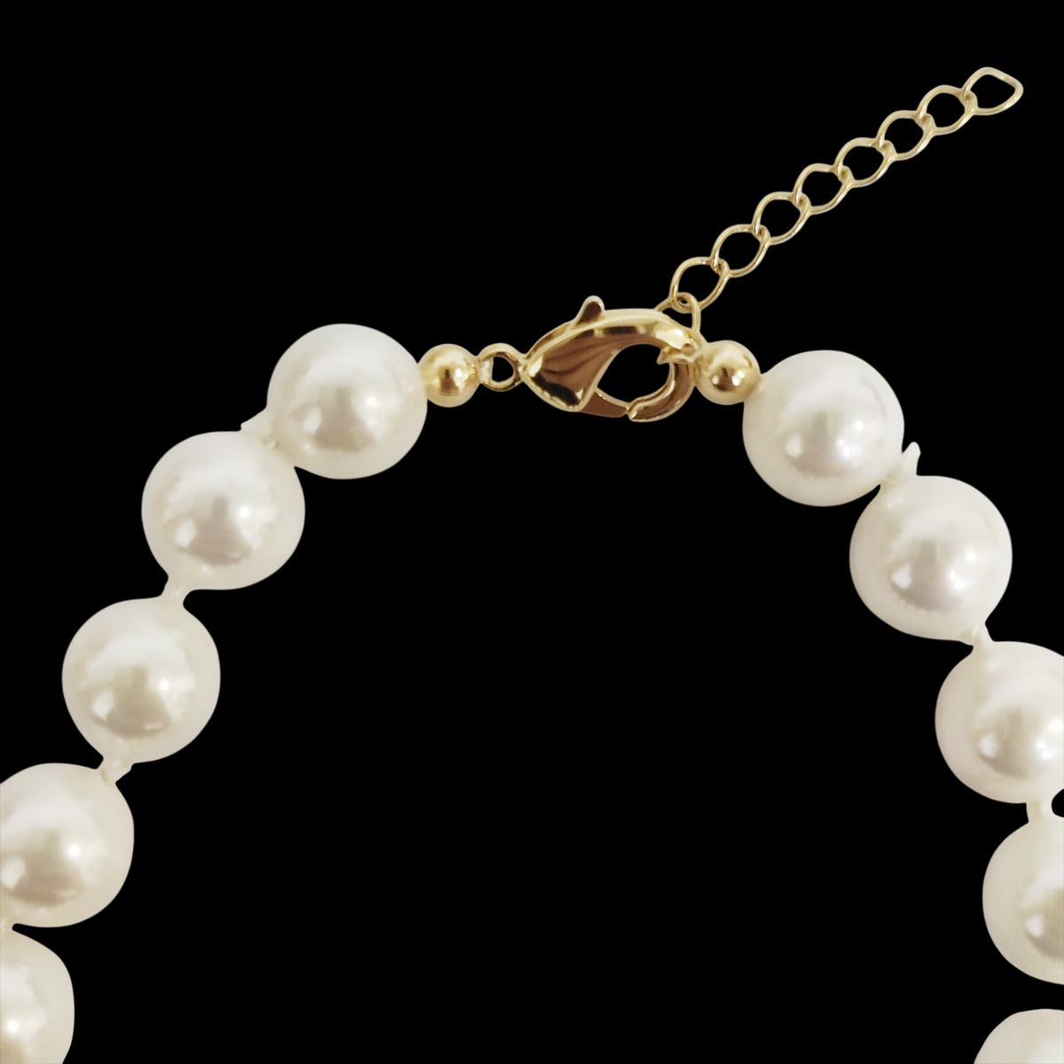 COGGIOLA - Pulsera Perlas Shellpearl 8mm Enchapado Oro 18K