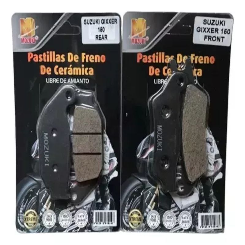 GENERICO - Pastillas Delanteras + Traseras Suzuki Gixxer 150