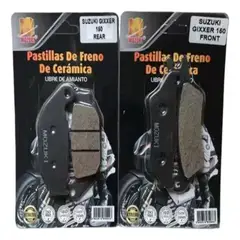 GENERICO - Pastillas Delanteras + Traseras Suzuki Gixxer 150