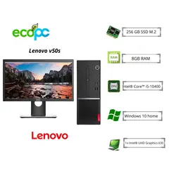 LENOVO - PC V50s i5-10400 2.9 GHz/ 8 GB / 256GB SSD/ Monitor DELL E2420HS