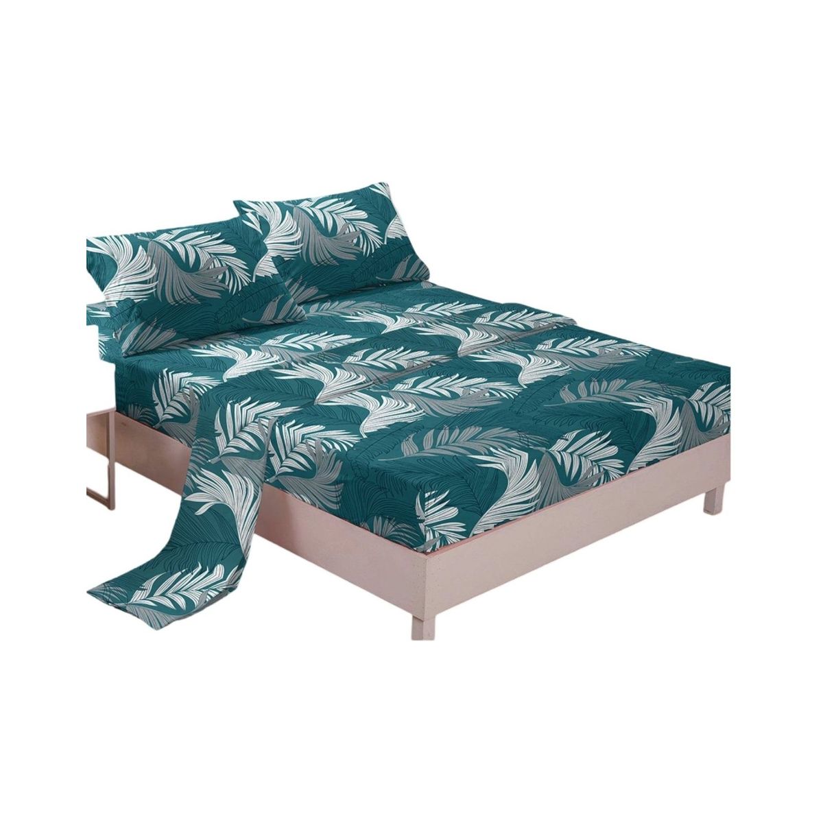 GENERICO - Juego Sábanas Algodón Plaza y Media Suaves 8O5