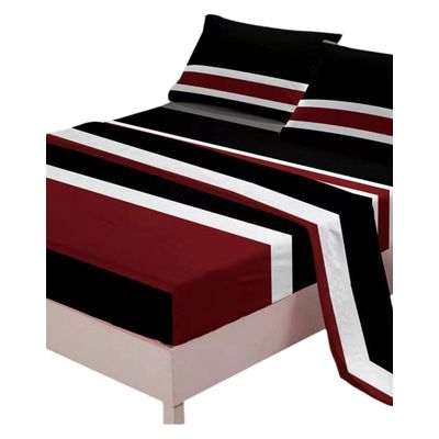 Imagen 2 del producto Juego Sábanas Algodón 2 Plazas Suaves 8O1