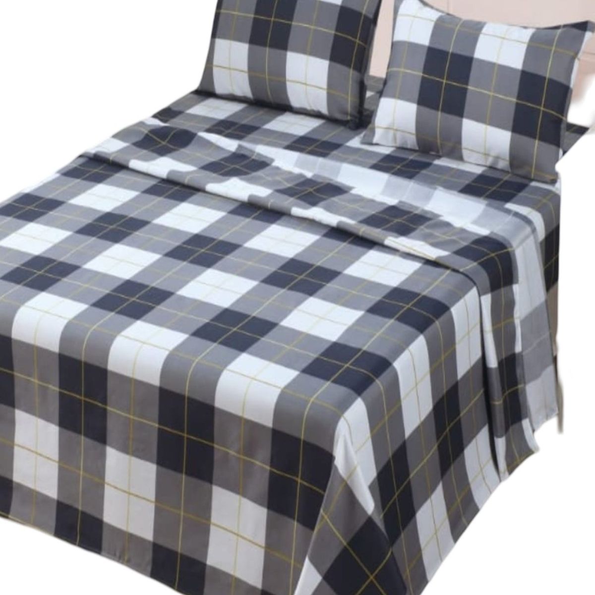 GENERICO - Sábana King de 144 Hilos Algodón Suave 8O4