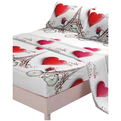 Imagen 2 del producto Juego Sábanas Algodón Plaza y Media Suaves 8O3