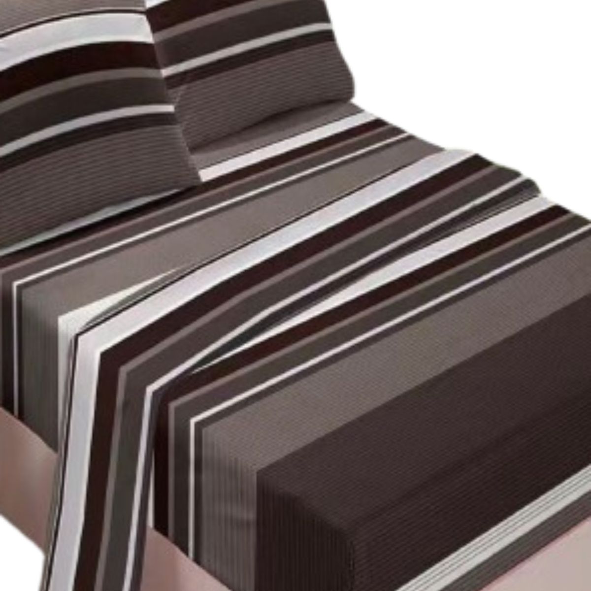 GENERICO - Juego Sábanas Algodón 2 Plazas Suaves 8O12