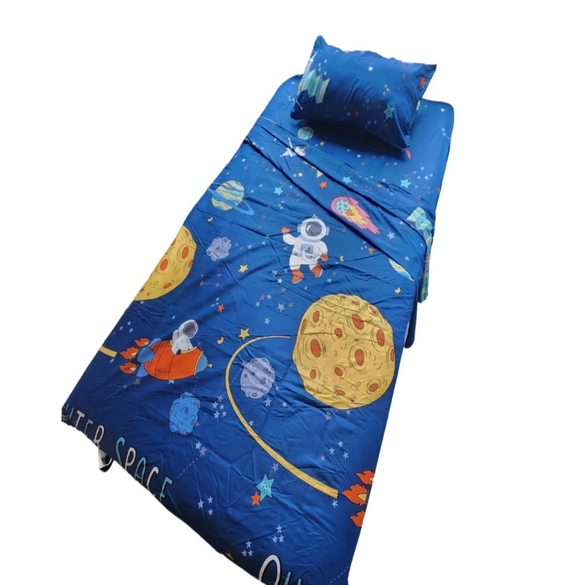 GENERICO - Sábanas Infantil Niño Plaza y Media + Funda Almohada 8O9