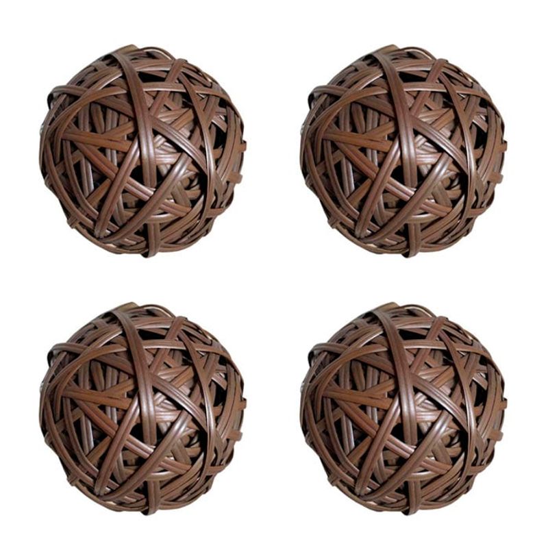 BRIC - Esferas Decorativas de Mimbre Set