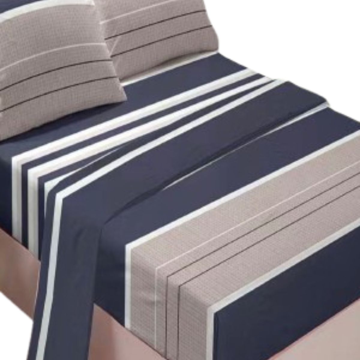 GENERICO - Juego Sábanas Algodón King Suaves 8O11