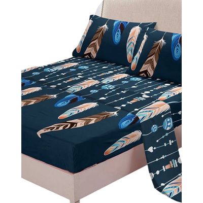 Imagen 2 del producto Juego Sábanas Algodón 2 Plazas Suaves 8O7