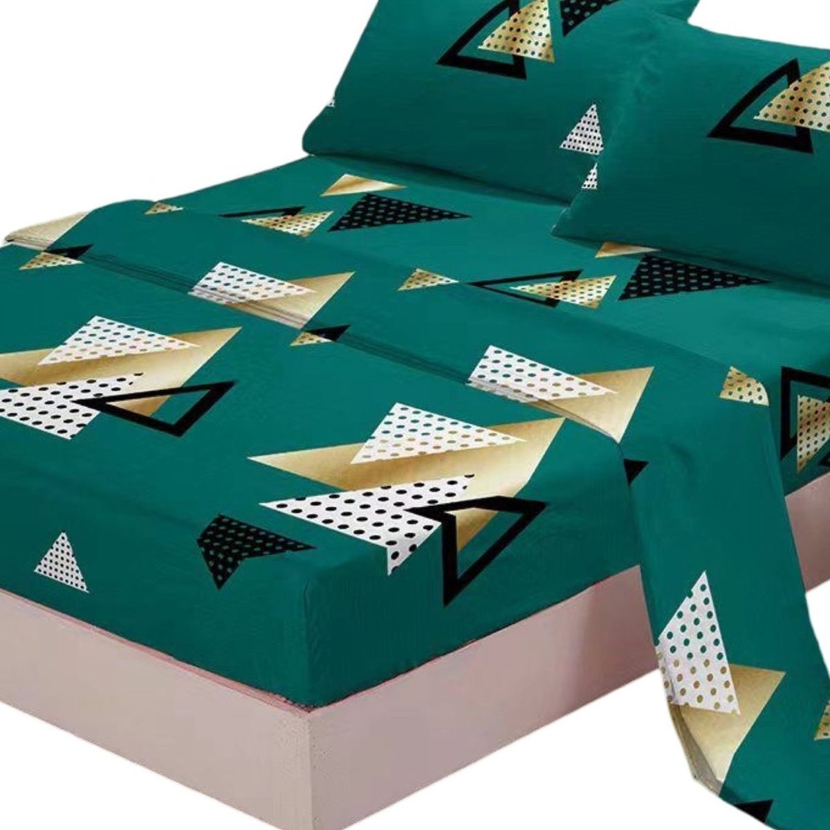 GENERICO - Juego Sábanas Algodón 2 Plazas Suaves 8O4