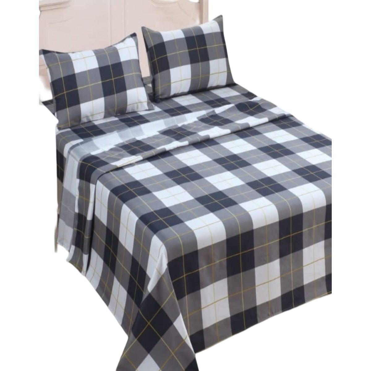 GENERICO - Sábana 2 Plaza de 144 Hilos Algodón Suave 8O4