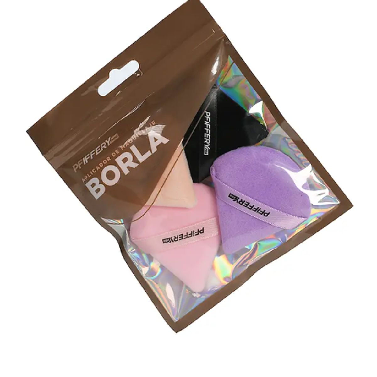 PFIFFERY - Set de 4 esponjas profesionales aplicadoras de maquillaje tipo borla