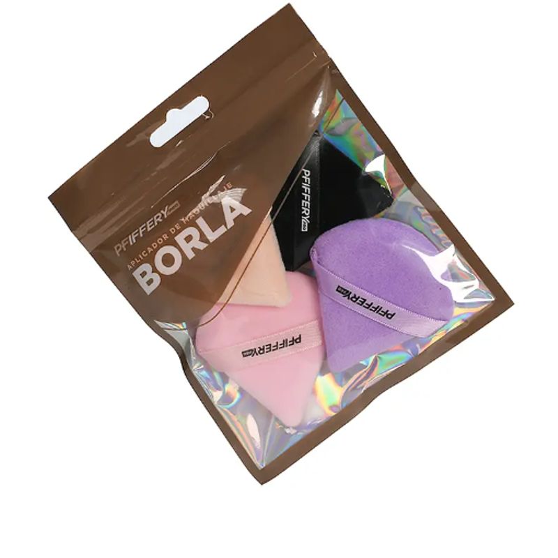 PFIFFERY - Set de 4 esponjas profesionales aplicadoras de maquillaje tipo borla