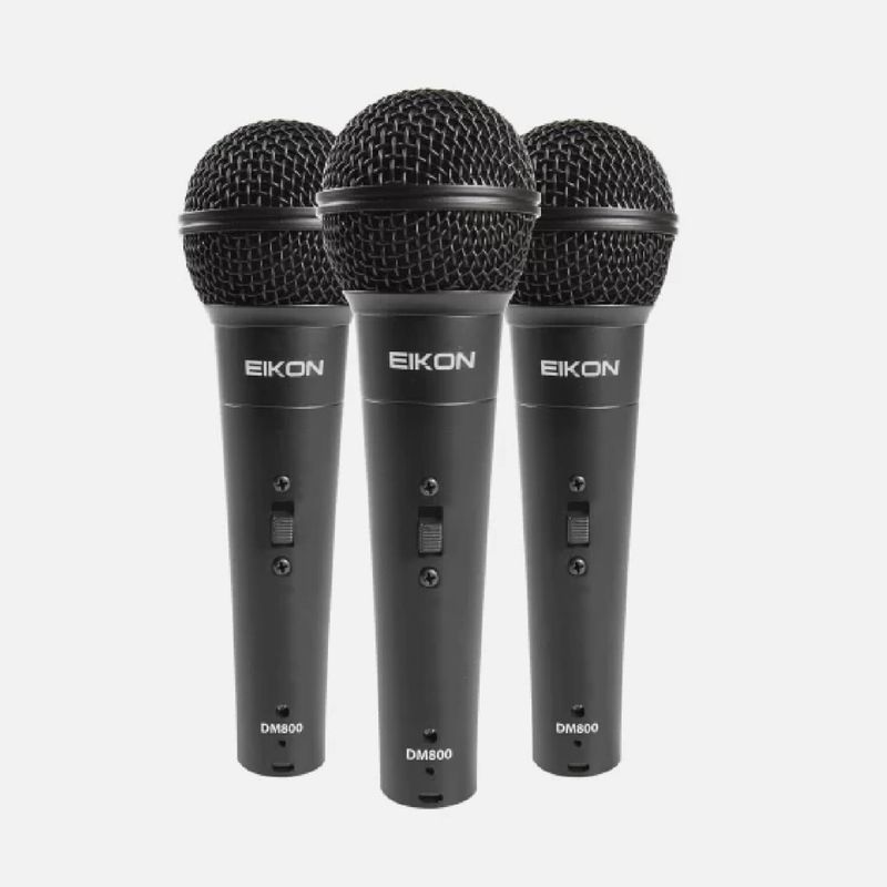 EIKON - Kit de 3 micrófonos dinámicos marca Eikon