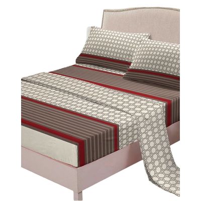 Imagen 2 del producto Juego Sábanas Algodón Plaza y Media Suaves 8O9