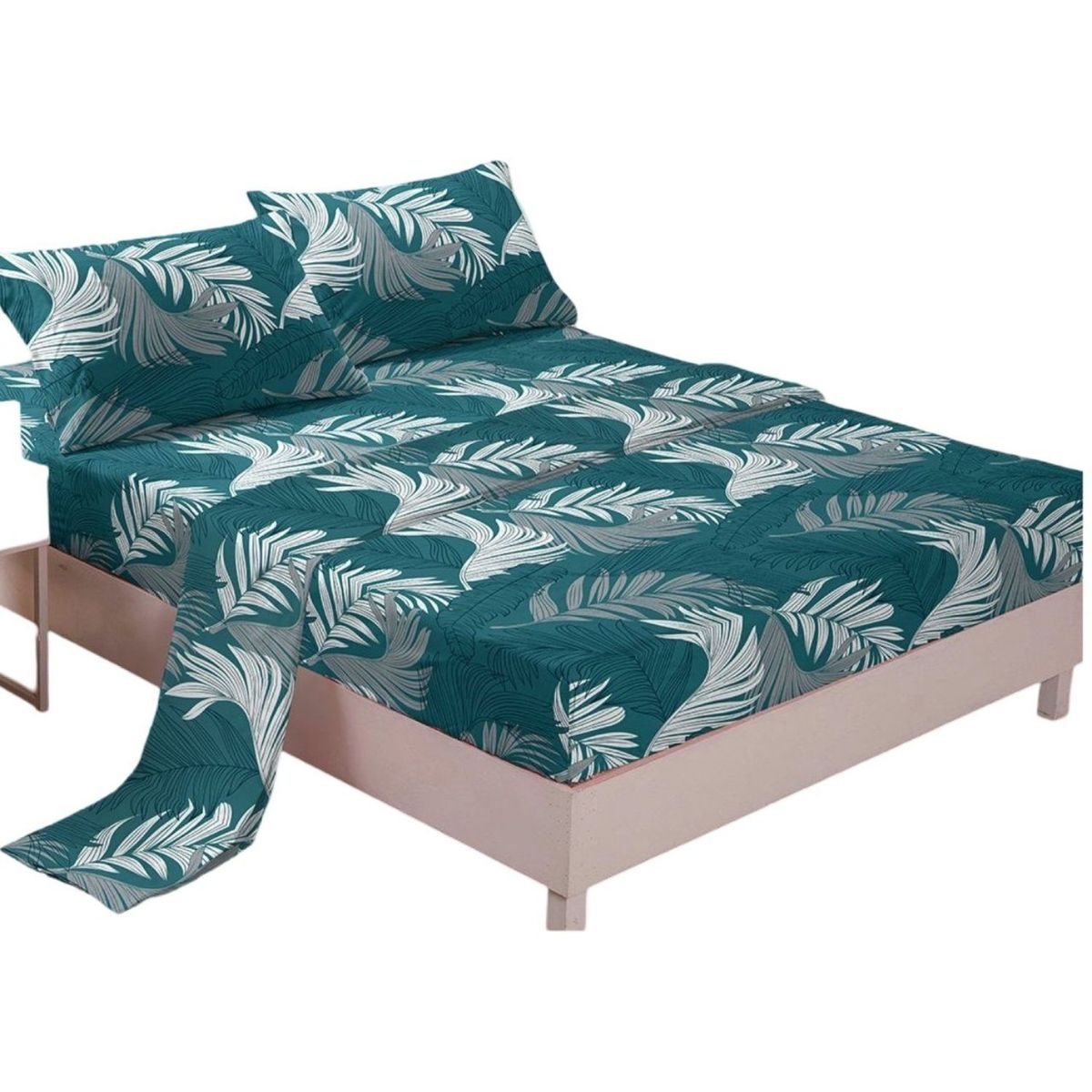 GENERICO - Juego Sábanas Algodón King Suaves 8O5