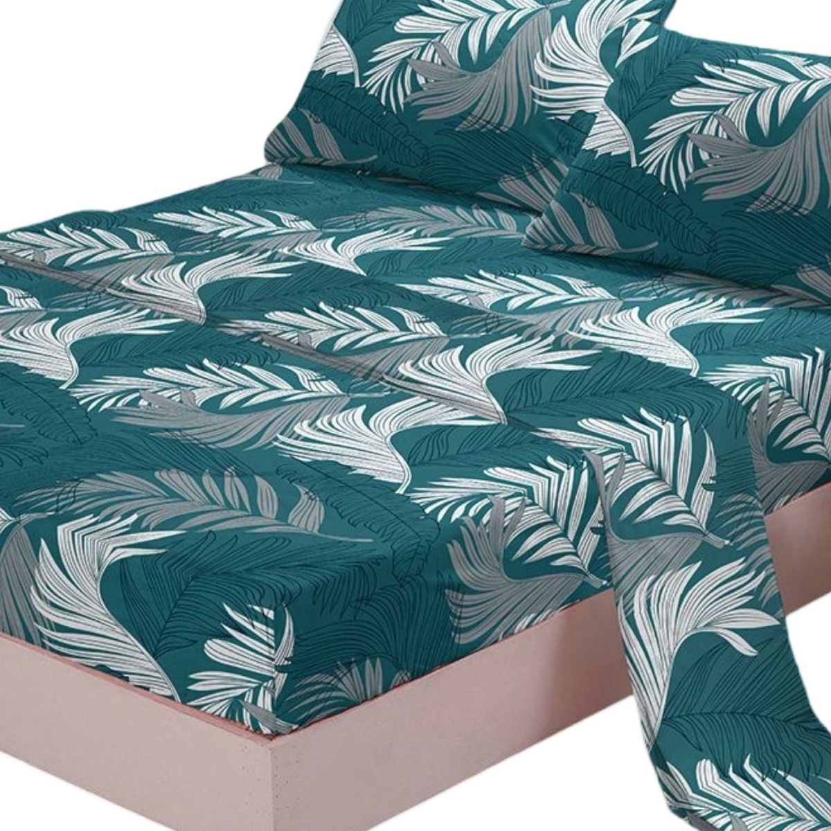 GENERICO - Juego Sábanas Algodón King Suaves 8O5