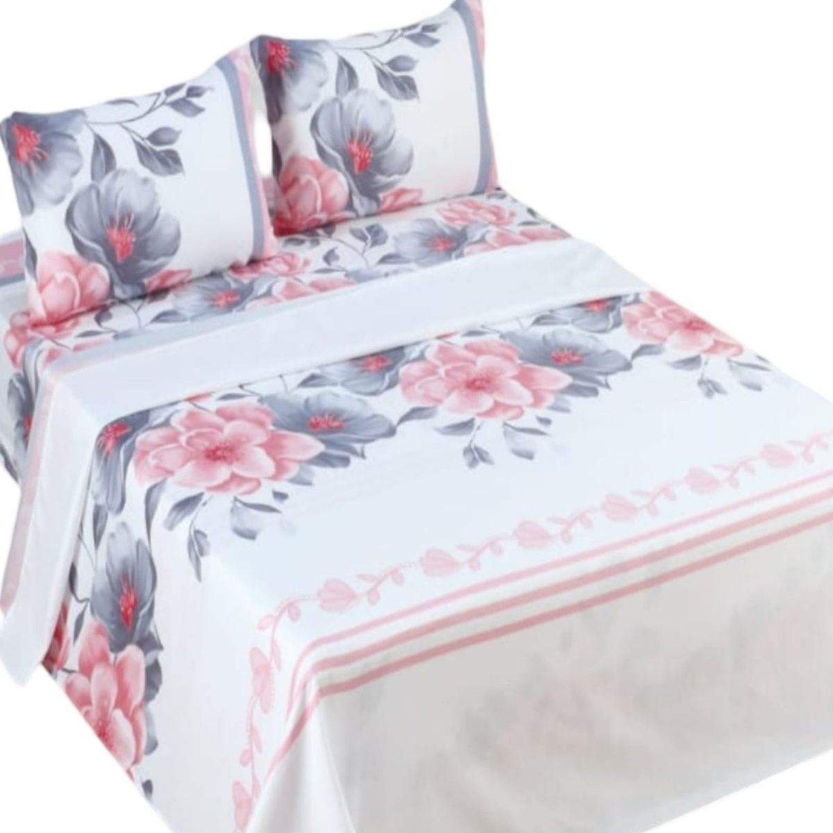 GENERICO - Sábana King de 144 Hilos Algodón Suave 8O17