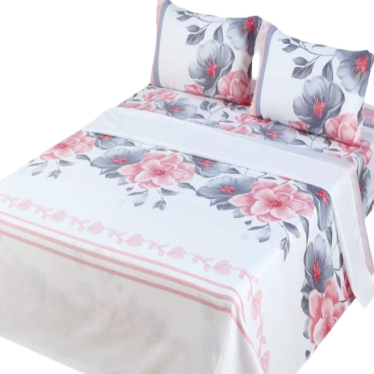 GENERICO - Sábana King de 144 Hilos Algodón Suave 8O17