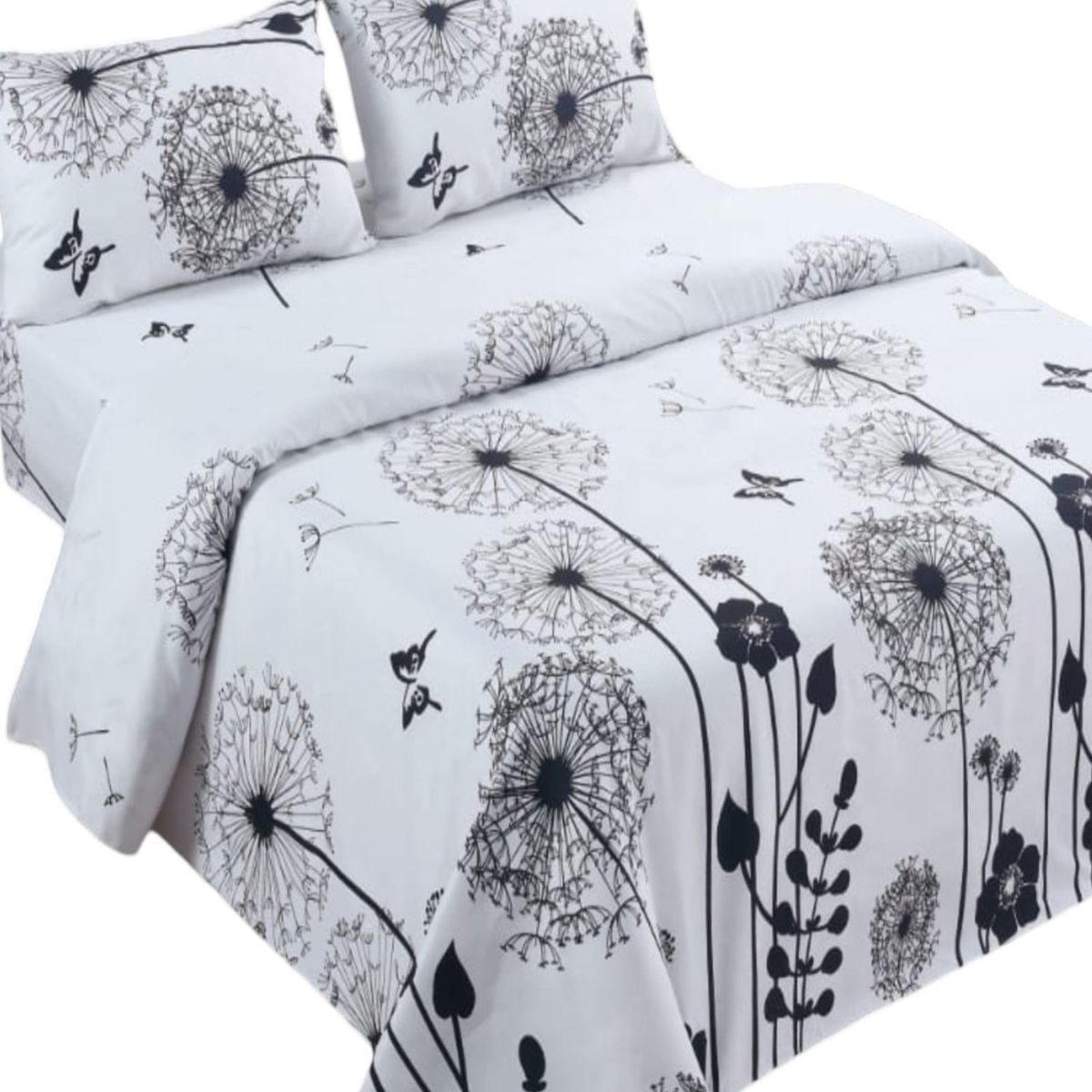 GENERICO - Sábana King de 144 Hilos Algodón Suave 8O10