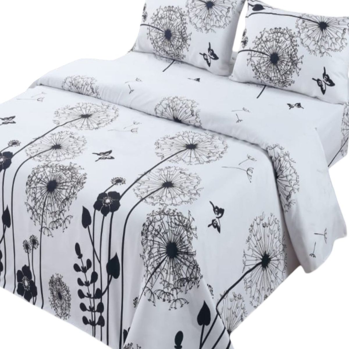 GENERICO - Sábana King de 144 Hilos Algodón Suave 8O10