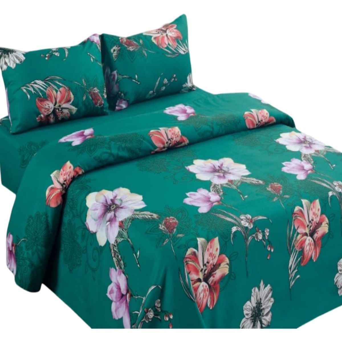 GENERICO - Sábana Plaza y Media 144 Hilos Algodón Suave 8O16