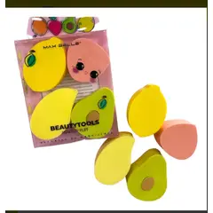 MAXBELLE - Set de 5 esponjas profesionales aplicadoras de maquillaje en formas variadas