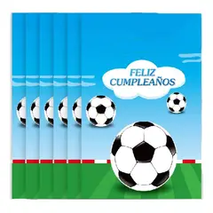 GENERICO - 10 Bolsas Para Piñata Futbol Bolsas Para Dulces Piñata