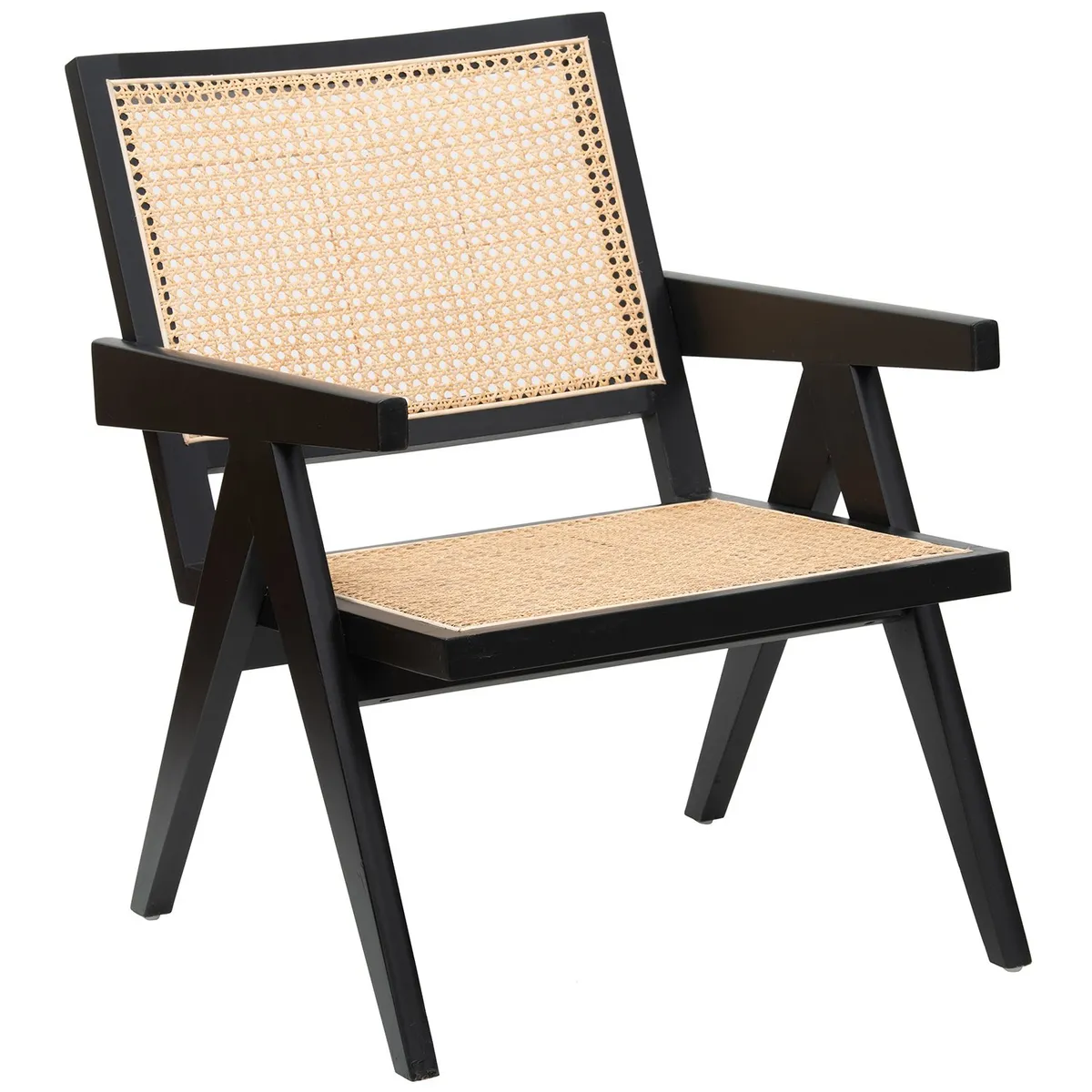 MEYA MUEBLES - Sitial Futra negro con brazos