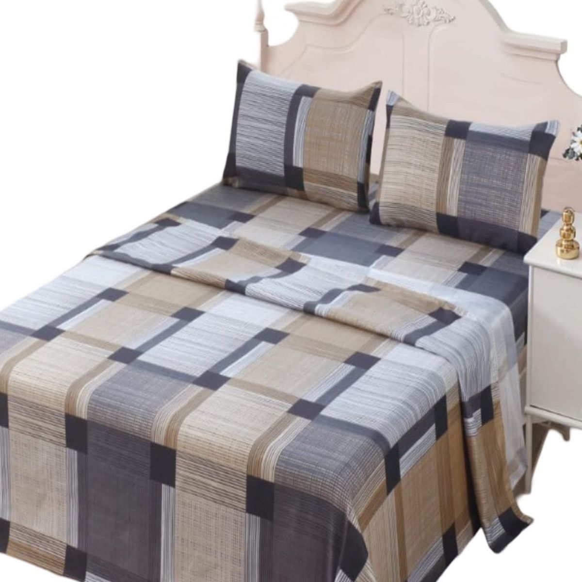 GENERICO - Sábana 144 Hilos Algodón King Premium 8O11