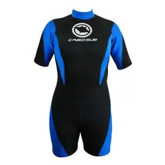 CABOSUB - Traje Surf Corto Adulto Comodidad Flexibilidad - Azul - S