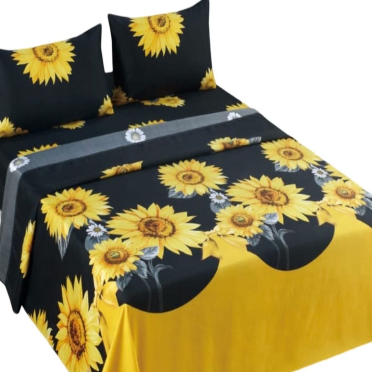 GENERICO - Sábana Plaza y Media 144 Hilos Algodón Suave 8O9