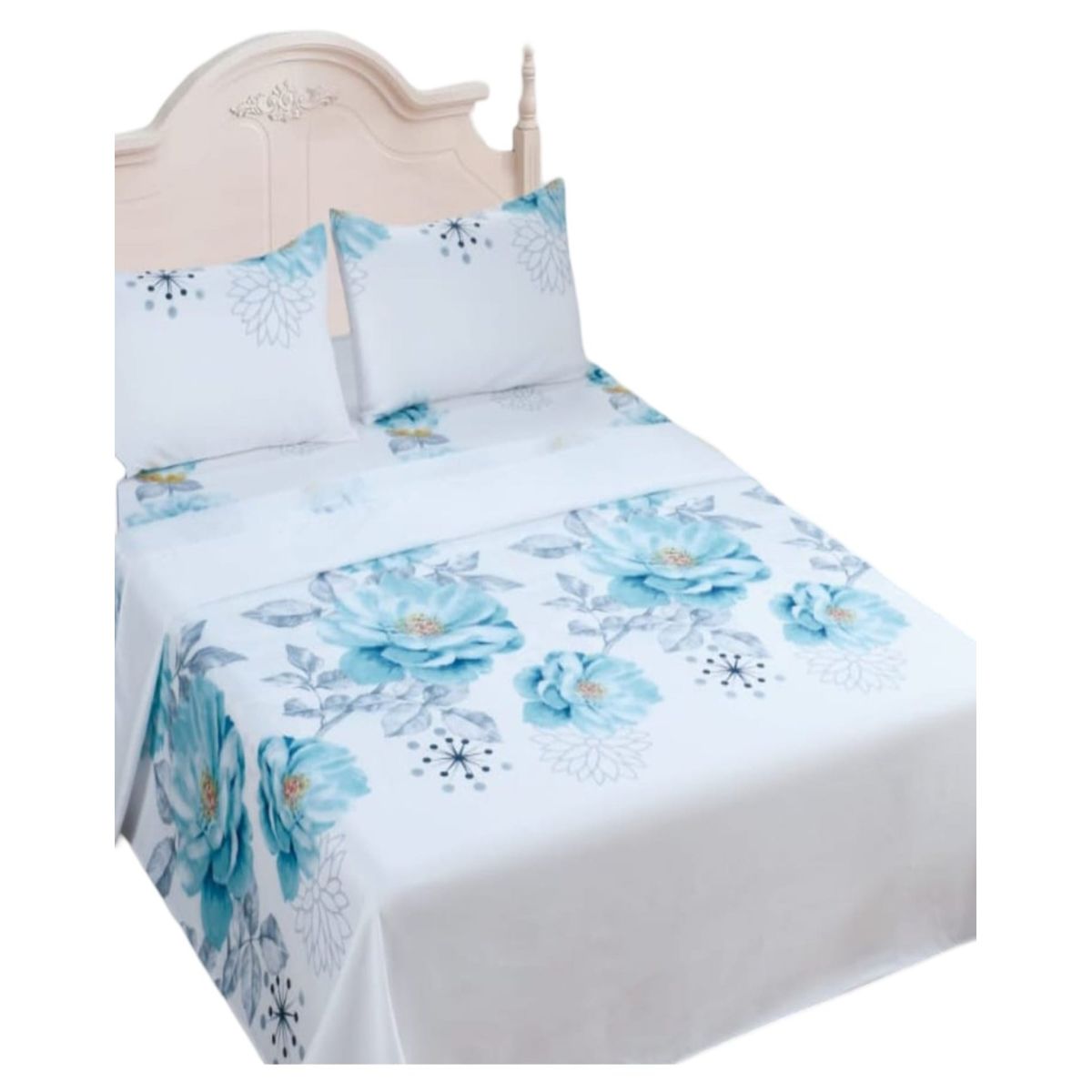 GENERICO - Sábana King de 144 Hilos Algodón Suave 8O7