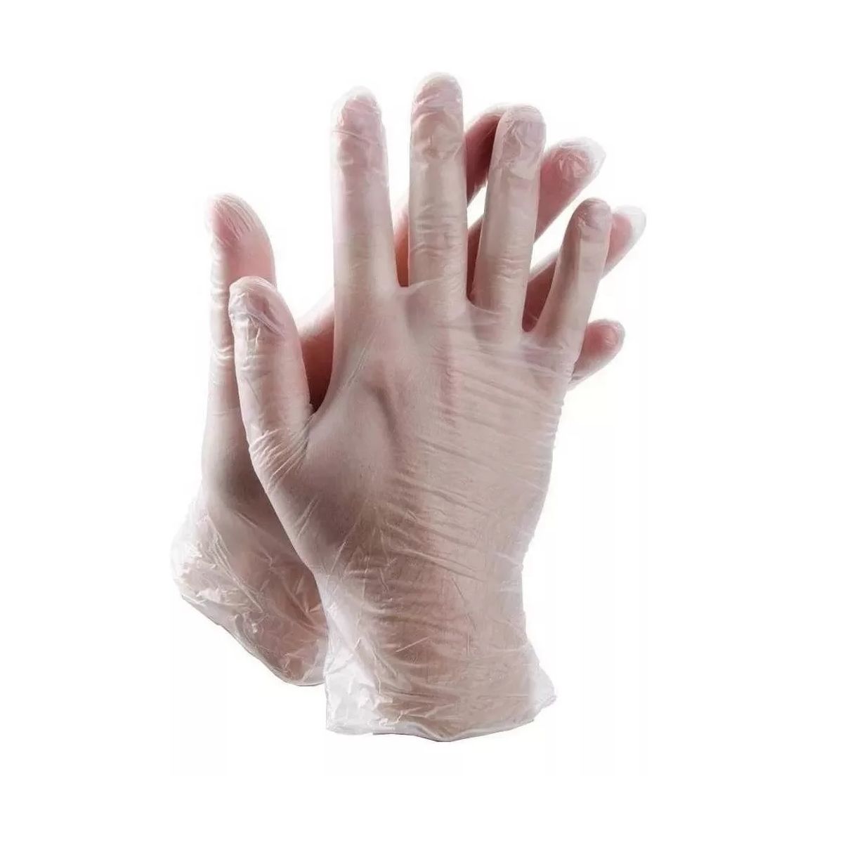 GENERICO - Guantes Transparentes Desechable Vinilo 100 Unidades Talla M