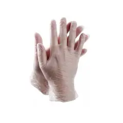 GENERICO - Guantes Transparentes Desechable Vinilo 100 Unidades Talla M