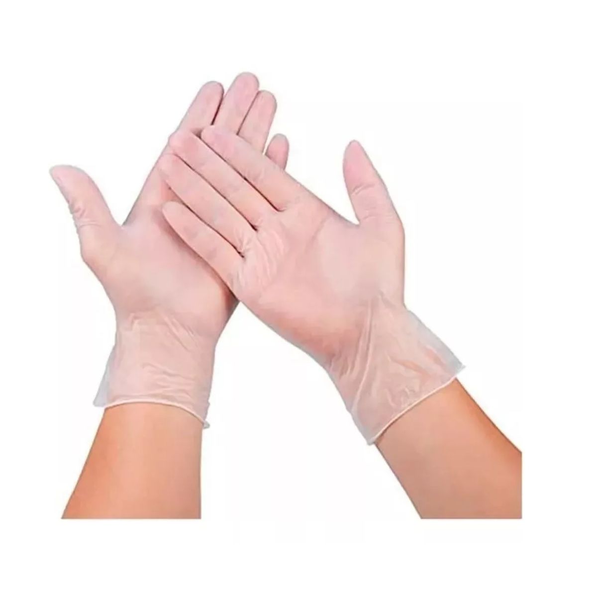 GENERICO - Guantes Transparentes Desechable Vinilo 100 Unidades Talla M